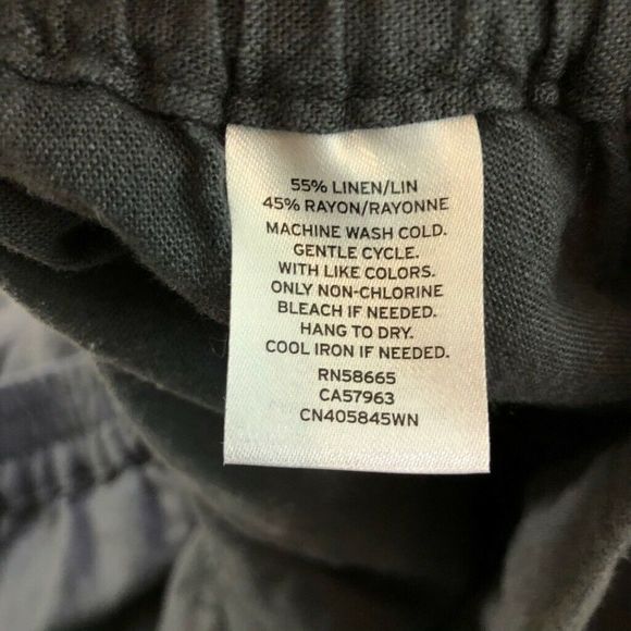 Caslon Wide Leg Cropped Linen Pants 2X - Picture 5 of 5